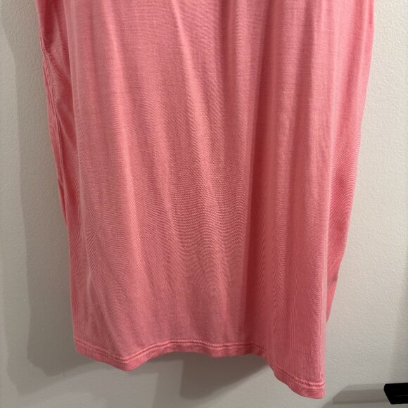 NWOT Pink Tank Top with Built-in Bra - Picture 3 of 11